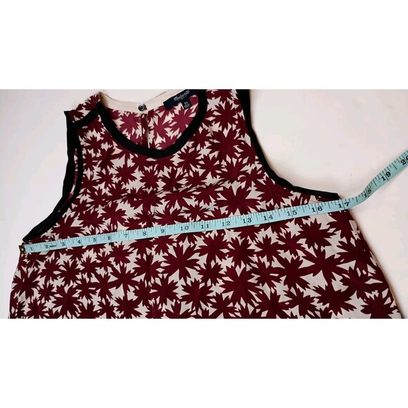 Madewell Silk Tank Top Size XS Pressed Flower High Low Sleeveless Asian Inspired - Picture 9 of 10